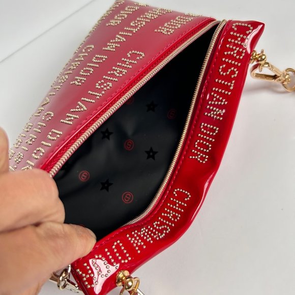 Dior Crossbody Purse Small Bag Beauty Cosmetic Case to Crossbody Faux Patent - Picture 13 of 13